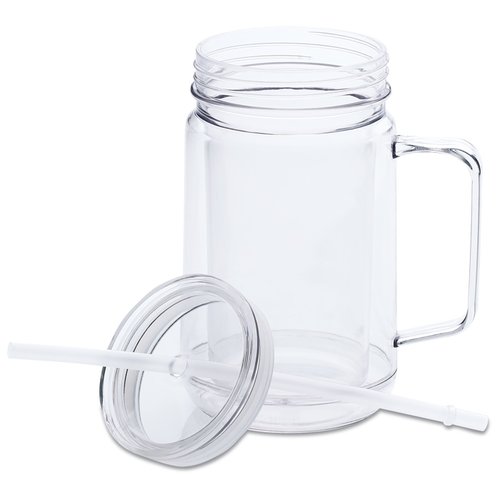Additional Image 2 - a clear glass with a handle