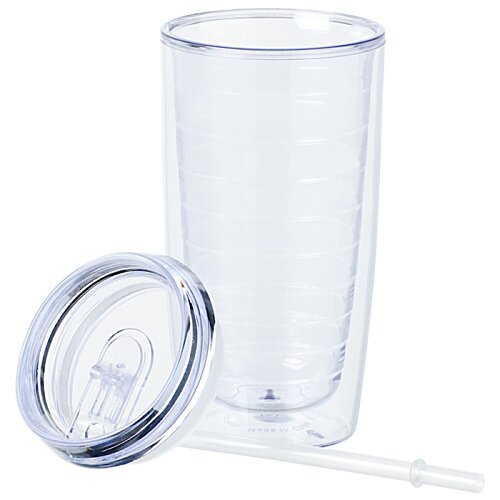 Additional Image 1 - a clear glass with a lid