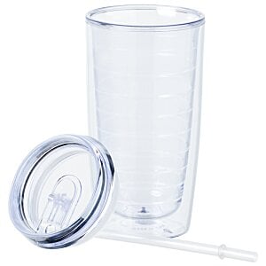 Additional Image 1 - a clear glass with a lid