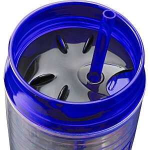 Additional Image 3 - a blue plastic container with a straw