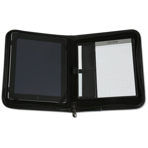 Additional Image 1 - a black wallet with a black cover