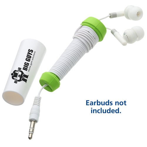 Additional Image 4 - a white and green device with earbuds