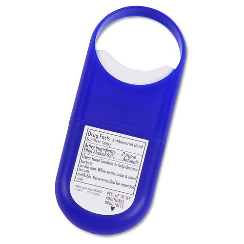 Additional Image 1 - a blue object with a white label