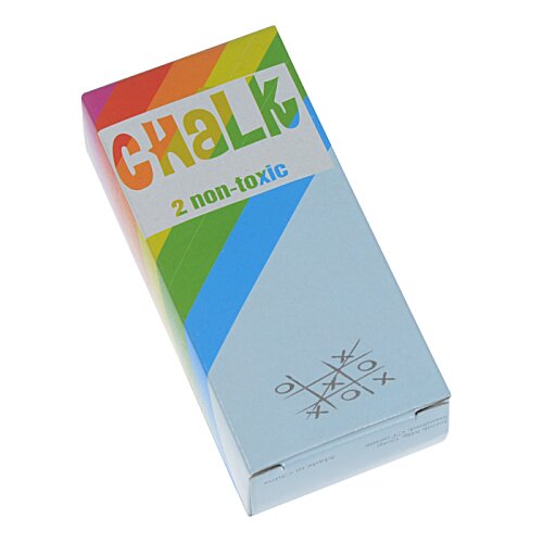 Additional Image 1 - a white box with a rainbow colored stripe