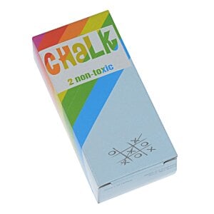 Additional Image 1 - a white box with a rainbow colored stripe