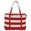 View Image 2 of 3 of Canvas Nautical 18 oz. Zip Top Tote - 14" x 24"