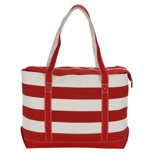 Additional Image 1 - a red and white striped bag