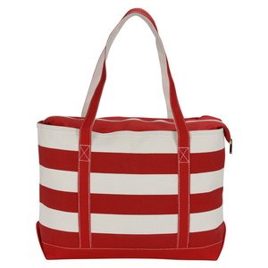 Additional Image 1 - a red and white striped bag