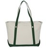 View Image 2 of 3 of Canvas 12 oz. Sailing Zip Top Tote - 14" x 23"