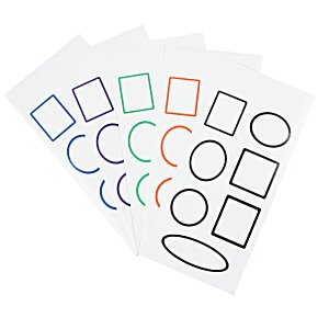 Additional Image 1 - a group of paper with different colored squares