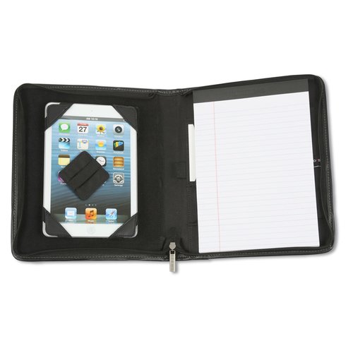 Additional Image 2 - a black wallet with a silver object inside