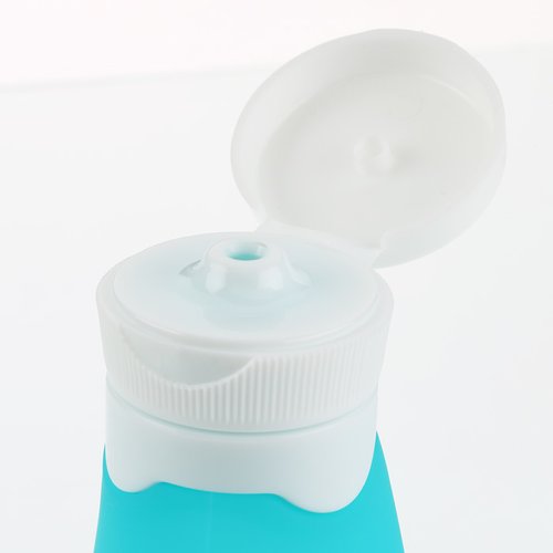 Additional Image 2 - a blue liquid in a plastic bottle