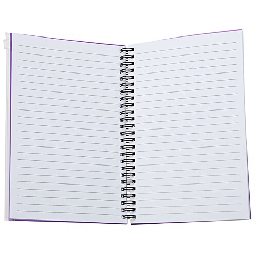 Additional Image 1 - a white notebook with a spiral bound