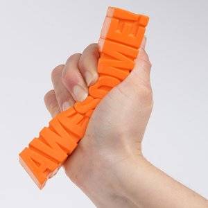 Additional Image 1 - a hand holding an orange sponge