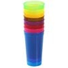 a colorful cup with a lid