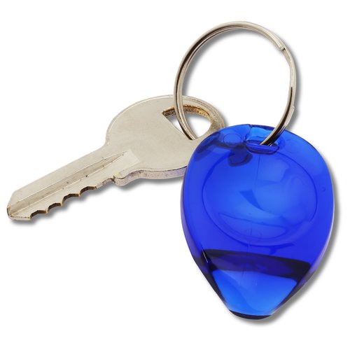 Additional Image 2 - a key with a blue keyring