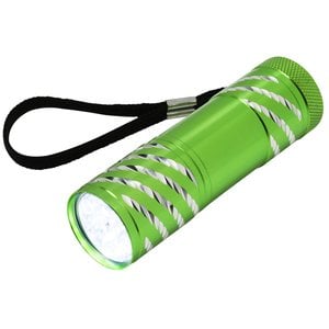 Additional Image 2 - a green flashlight with a black strap