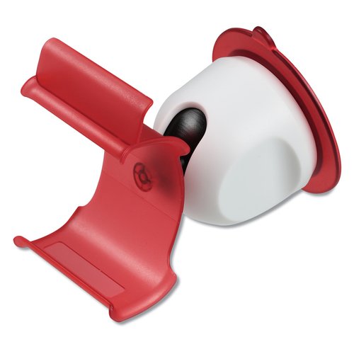 Additional Image 3 - a red and white plastic holder