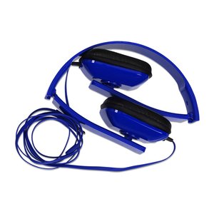 Additional Image 1 - a blue headphones with a cord