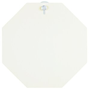 Additional Image 1 - a white octagon with blue sticker