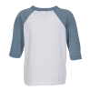 View Image 3 of 3 of Bella+Canvas 3/4 Sleeve Baseball Tee - Toddler