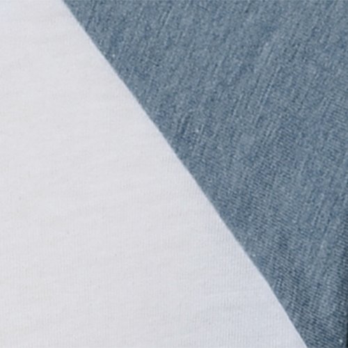 Additional Image 1 - a close up of a blue and white fabric