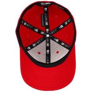 Additional Image 4 - a red hat with black and white design