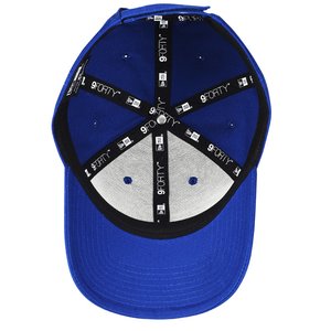 Additional Image 3 - a blue hat with a white and black design