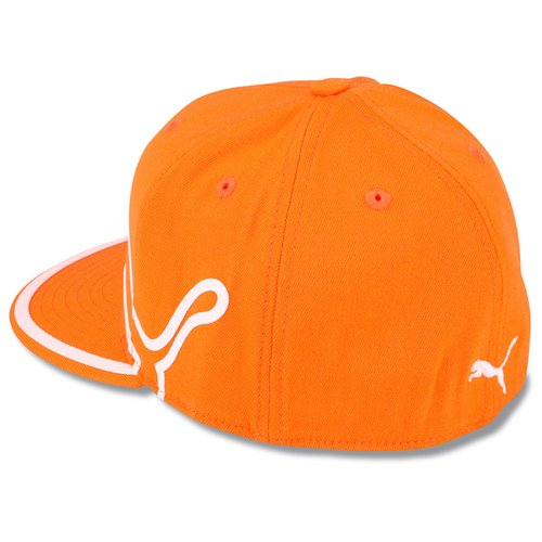 Additional Image 2 - an orange hat with a white string