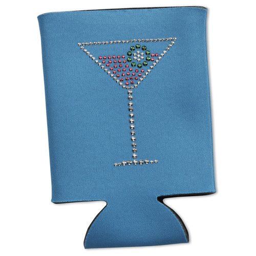 Additional Image 1 - a blue drink cooler with a drink in it