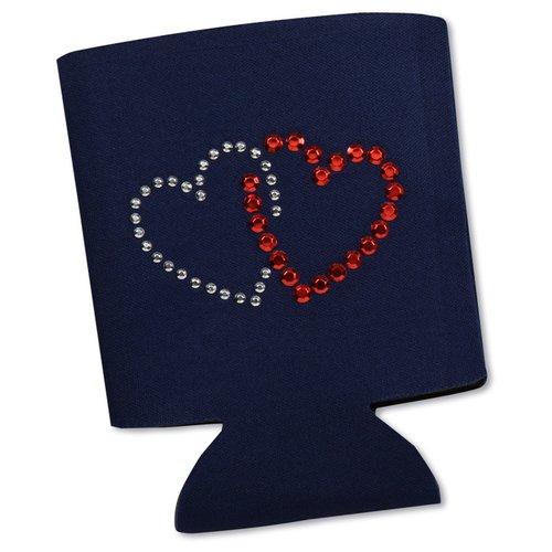 Additional Image 1 - a black square with red hearts drawn on it
