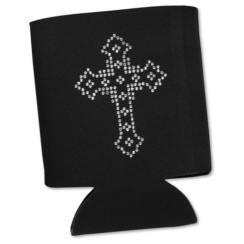 Additional Image 1 - a black and white cross on a black stand