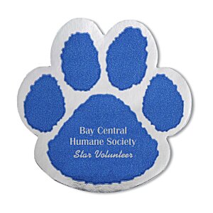 Additional Image 1 - a blue paw print with white text