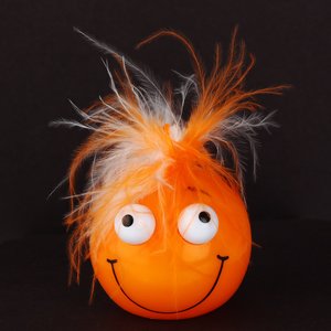 Additional Image 2 - a orange ball with a face and eyes