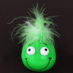 Additional Image 4 - a green toy with a face