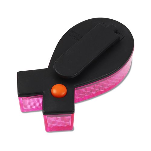 Additional Image 1 - a black and pink object with a red dot