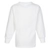 View Image 2 of 2 of Soft Spun Cotton LS T-Shirt - Youth- White