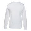 View Image 2 of 2 of Soft Spun Cotton Long Sleeve Pocket T-Shirt - White - Embroidered