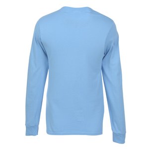 Additional Image 1 - a blue long sleeved shirt