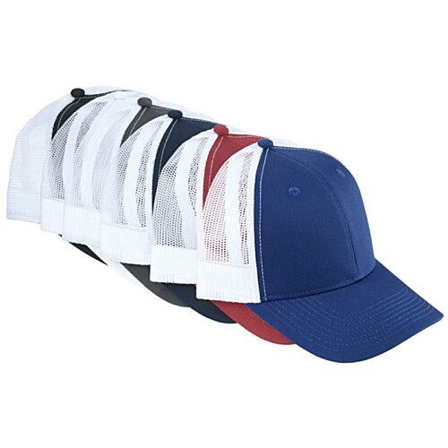 Additional Image 2 - a blue and white baseball cap