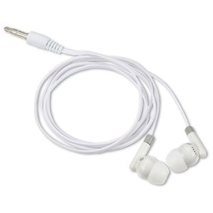 Additional Image 2 - a white ear buds on a white background