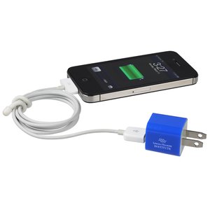 Additional Image 2 - a cell phone with a blue cable