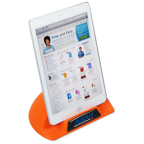 Additional Image 2 - a white tablet with a red base