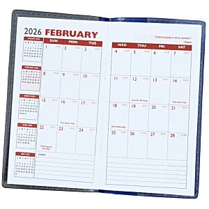 Additional Image 1 - a calendar with red writing on it
