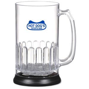 Additional Image 1 - a clear glass mug with a black base