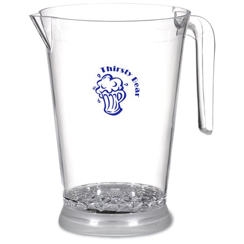 Additional Image 1 - a clear glass pitcher with a handle