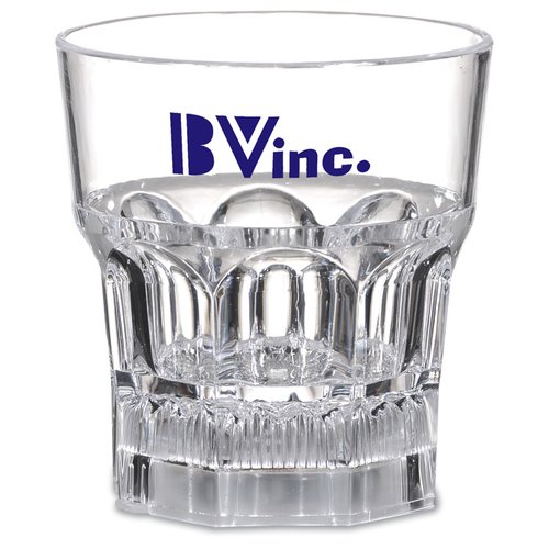 Additional Image 1 - a clear glass with a blue logo