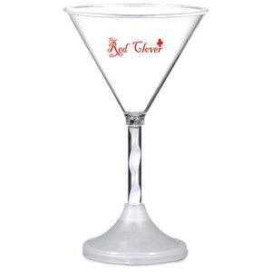 Additional Image 1 - a clear glass with a red text