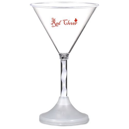 Additional Image 1 - a clear glass with a red text