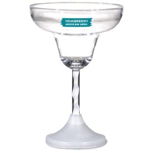 Additional Image 1 - a clear glass with a blue label